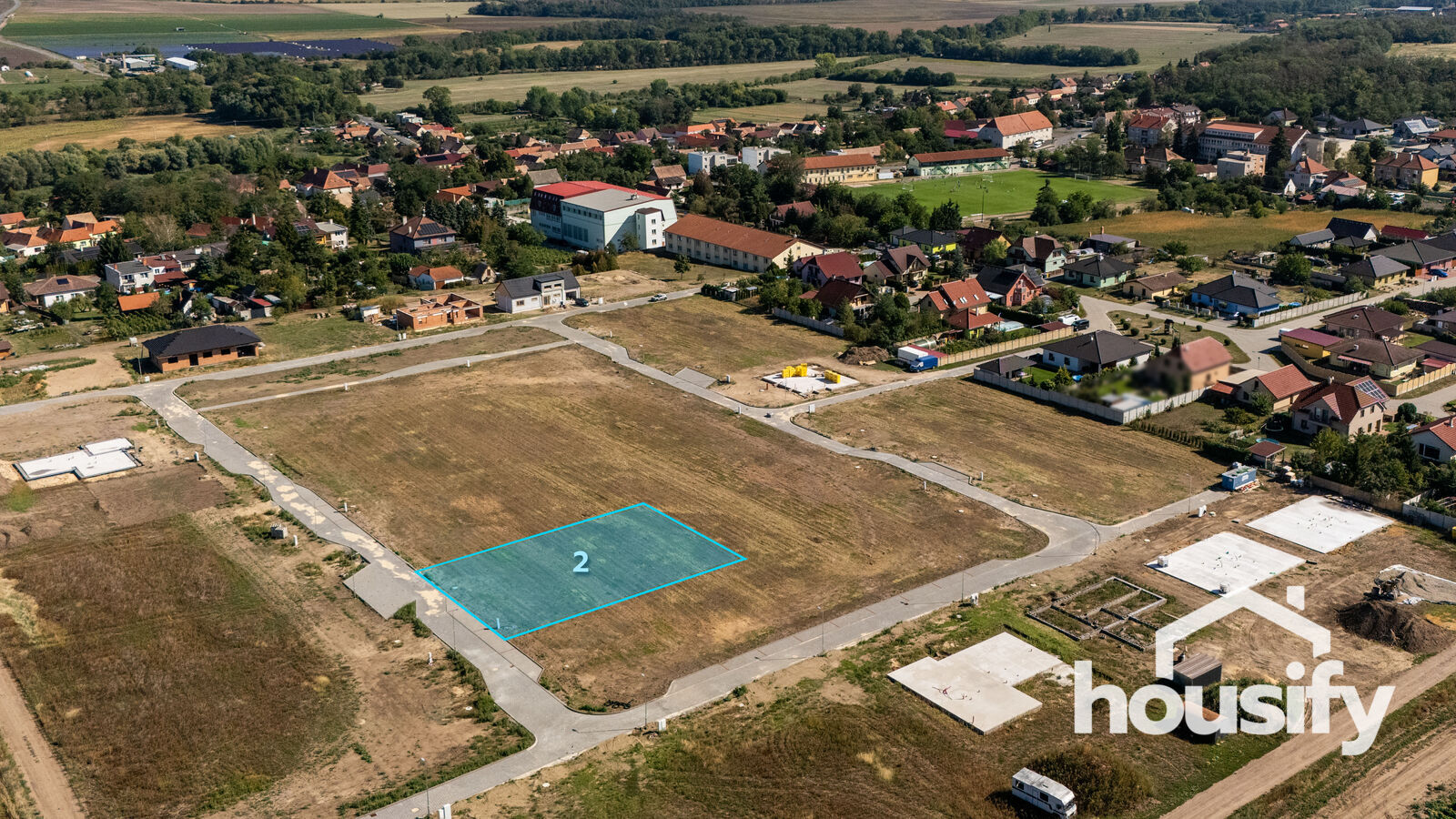 Prodej stavebního pozemku č. 2, 864 m² - Božice