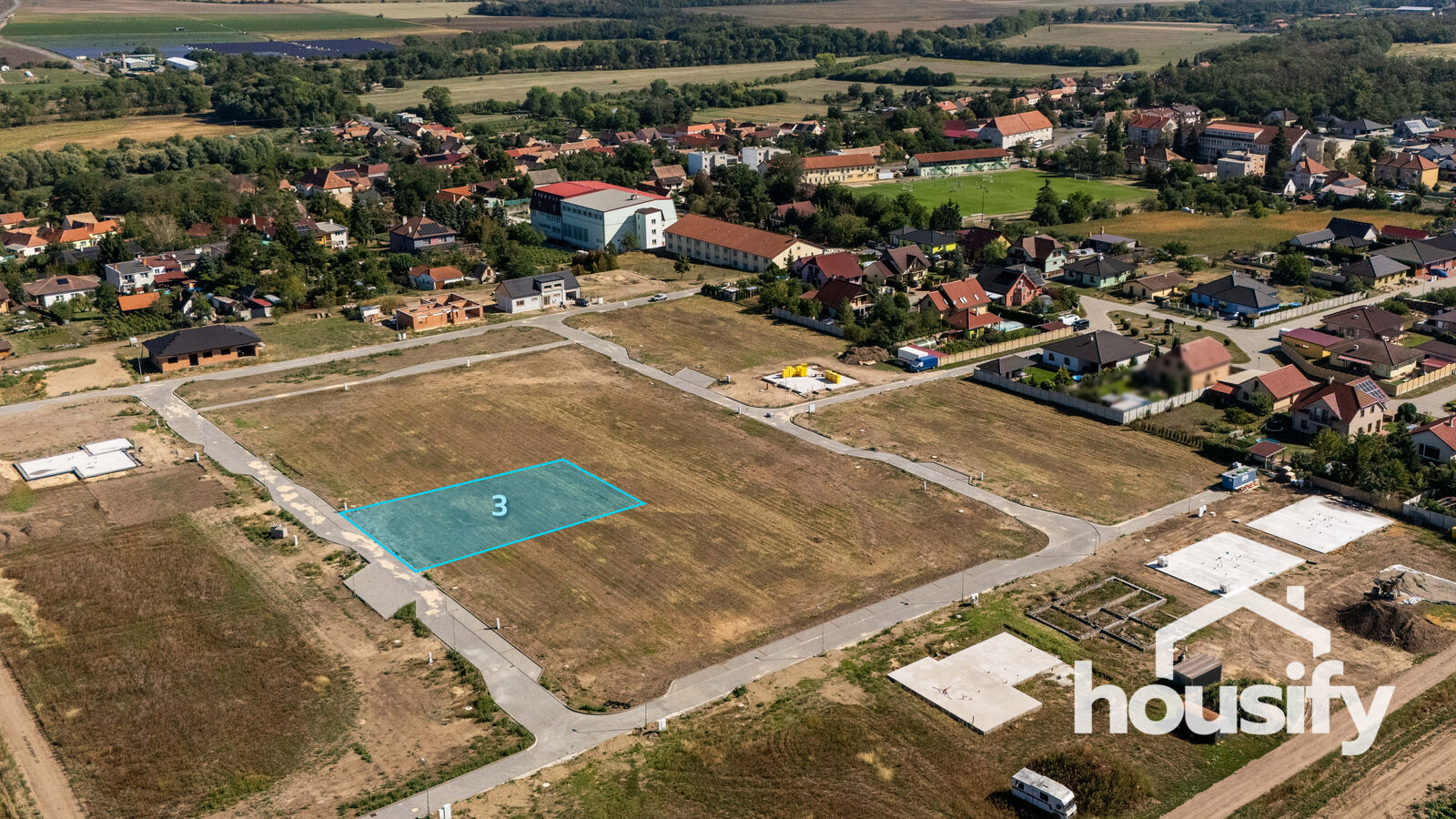 Prodej stavebního pozemku č. 3, 864 m² - Božice