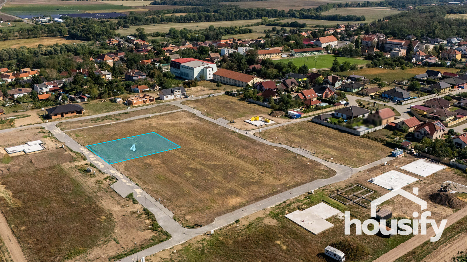 Prodej stavebního pozemku č. 4, 864 m² - Božice